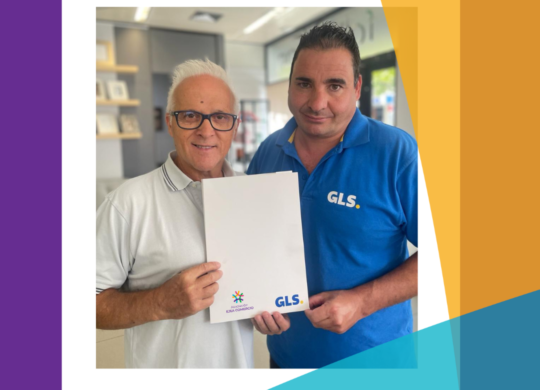 Ejea Comercio firma de convenio colaboración con GLS Ejea de los Caballeros